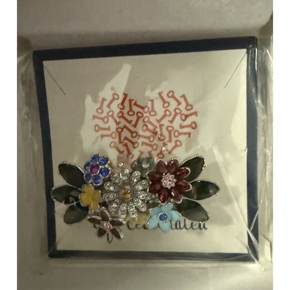 Keep Collective Flourish Flower Charm multicolor Slider Rare Retired NIB